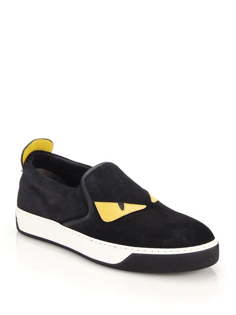 monster sneakers fendi|Fendi monster slip on sneakers.